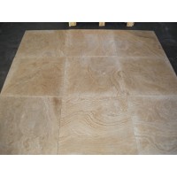 18x18 Wooden Travertine Honed and Filled Tiles